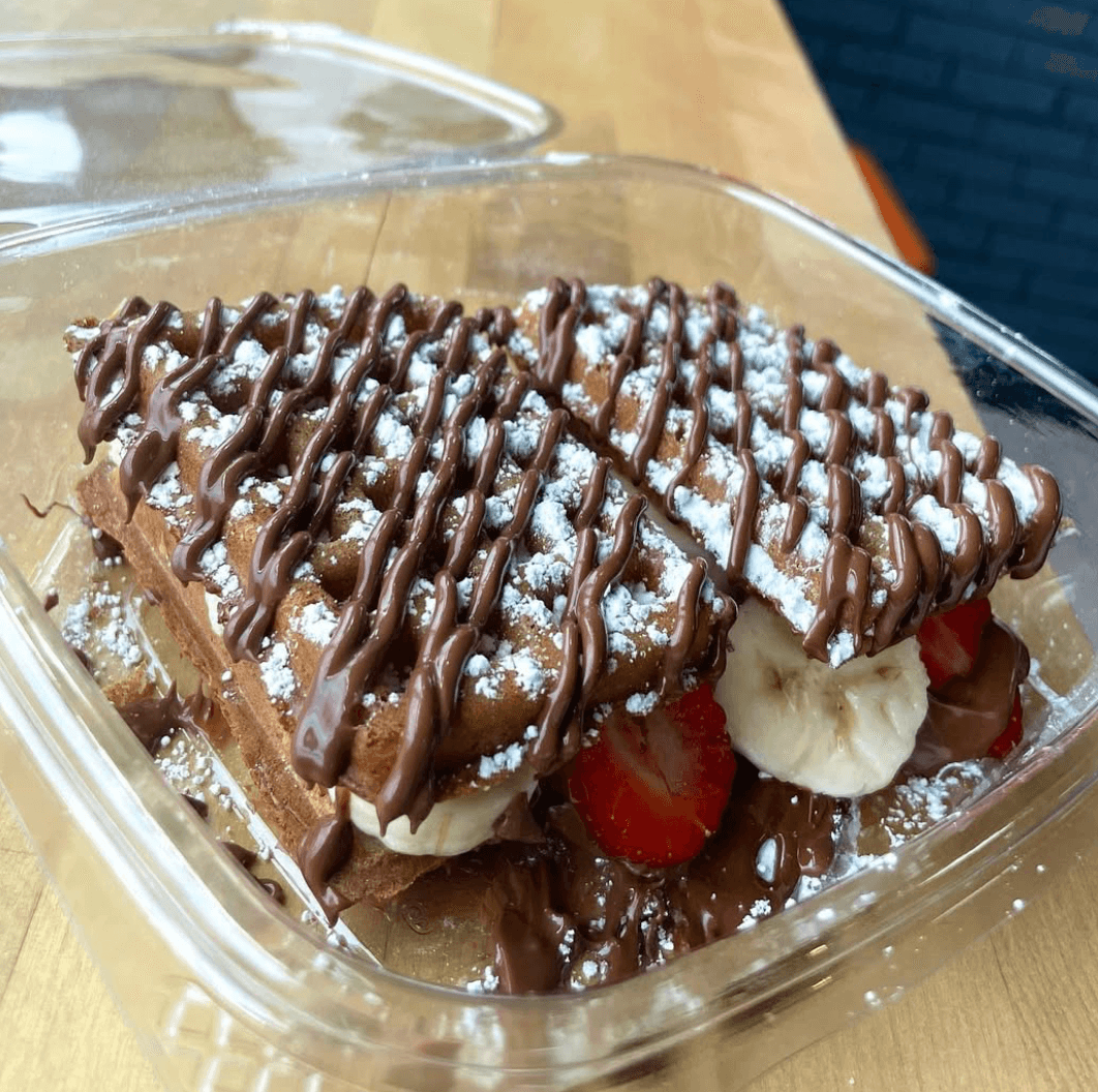 Layered cake slice presentation