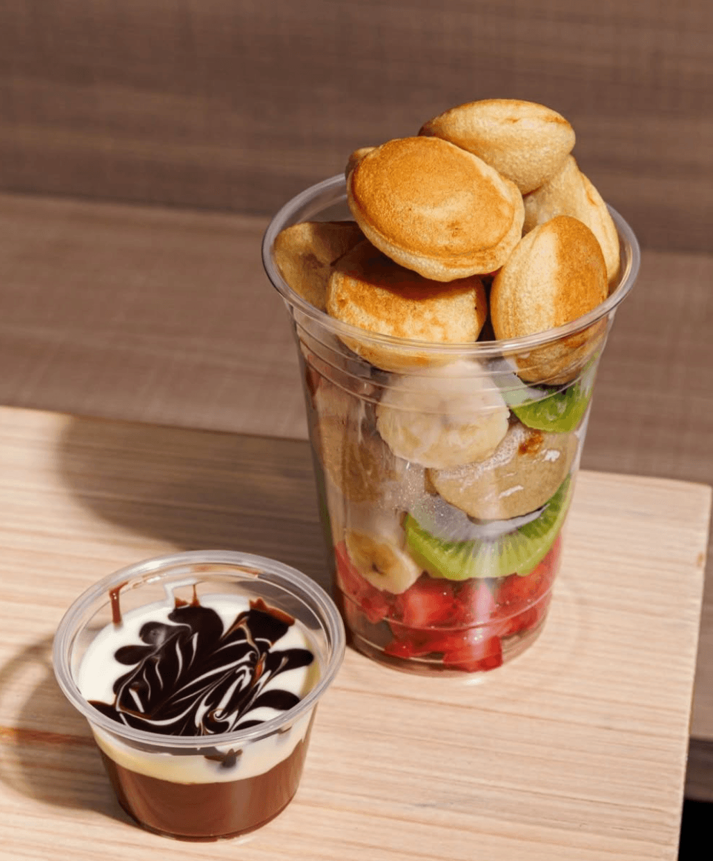 Dessert cup with layers