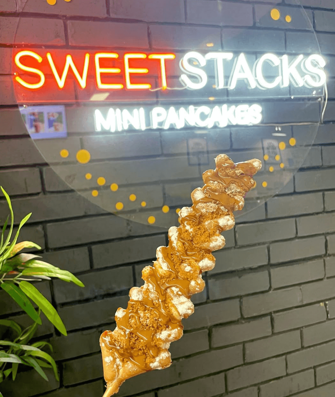 Waffle sticks platter